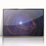 Framed acrylic wall art featuring a stunning cave landscape design with gold accents, ideal for modern home decor. Perfect for adding a touch of elegance to any room.