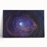 Stretched canvas artwork showcasing a vibrant landscape with intricate cave designs, perfect for modern home decor. Rich colors and textures enhance any space.