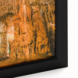 Framed canvas wall art showcasing a vibrant abstract landscape design with rich colors and intricate details, perfect for modern home decor and artistic expression.