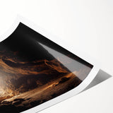 Stunning rolled print of a vibrant cave landscape design showcasing intricate details and rich colors, ideal for home decor and artistic expression. Perfect for enhancing modern interiors with a touch of natural beauty.