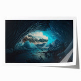 Colorful rolled wall art print showcasing an intricate cave landscape design, perfect for home decor. Ideal for art enthusiasts seeking unique, nature-inspired decor.