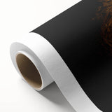 Rolled canvas showcasing a vibrant landscape design with intricate cave motifs, featuring rich colors and textures, ideal for modern home decor.