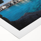 Rolled canvas artwork showcasing a vibrant cave landscape design with rich colors and intricate details, ideal for enhancing modern decor. Perfect for art lovers seeking unique home accents.