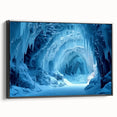Framed canvas wall art showcasing a stunning cave landscape design with rich colors and intricate details, ideal for modern home decor. Perfect for adding a touch of nature-inspired elegance to any room.