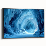 Framed canvas wall art showcasing a stunning cave landscape design with rich colors and intricate details, ideal for modern home decor. Perfect for adding a touch of nature-inspired elegance to any room.