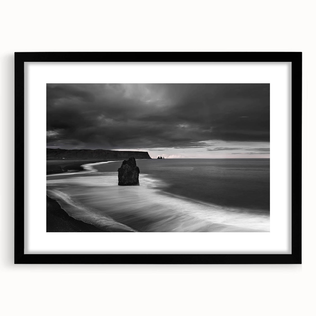 Framed wall art featuring a stunning cliff landscape design with a black mat, perfect for home decor. The artwork showcases vibrant colors and intricate details, ideal for enhancing any living space.