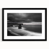 Framed wall art featuring a stunning cliff landscape design with a black mat, perfect for home decor. The artwork showcases vibrant colors and intricate details, ideal for enhancing any living space.