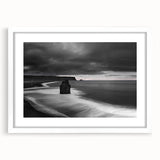 Framed wall art showcasing a stunning cliffs landscape design with a white mat and sleek frame, perfect for adding elegance to modern decor. Ideal for nature lovers and home styling.
