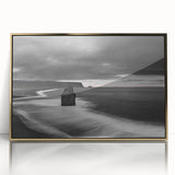 Framed acrylic wall art featuring a stunning landscape of cliffs, showcasing rich colors and intricate details, set against a sleek gold frame for an elegant touch. Perfect for modern decor.