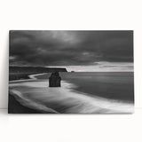 Stretched canvas wall art featuring a dramatic cliff landscape design with vibrant colors and intricate details, ideal for enhancing modern home decor.