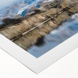 Stunning rolled canvas featuring a scenic landscape of cliffs and vibrant blue skies, ideal for home decor and wall art enthusiasts, showcasing intricate details and textures.