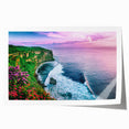 Breathtaking wall art print showcasing a dramatic cliff landscape, emphasizing vibrant colors and intricate details, perfect for home decor or artistic inspiration.