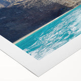 Vibrant rolled canvas wall art featuring a stunning landscape of cliffs, showcasing rich colors and intricate details, perfect for enhancing any living space.