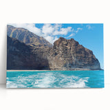 Stretched canvas wall art showcasing a breathtaking cliff landscape, featuring vibrant colors and intricate details, perfect for home decor or office spaces.