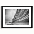 Framed wall art collection featuring a stunning landscape of cliffs, presented in a sleek black frame with a mat. Ideal for home decor to enhance any living space.