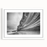 Framed wall art collection showcasing a stunning landscape of cliffs, featuring a white mat and sleek frame, perfect for modern home decor.