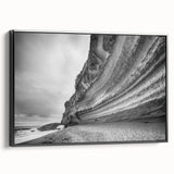 Framed canvas wall art showcasing a stunning cliff landscape design, featuring vibrant colors and intricate details, presented in a sleek black frame from a 24-piece collection. Perfect for enhancing modern home decor with nature-inspired elegance.