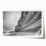 Stunning rolled print of a cliff landscape design, showcasing vibrant colors and intricate details, perfect for home decor and wall art enthusiasts.