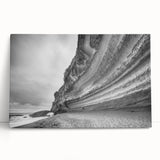 Stretched canvas wall art featuring a scenic landscape with majestic cliffs and vibrant colors, designed to enhance modern home decor. Ideal for living spaces.