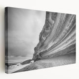 Stretched canvas wall art depicting a vibrant landscape with dramatic cliffs, showcasing rich colors and intricate details, ideal for home decor enhancement.