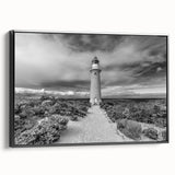 Framed canvas wall art showcasing a stunning cliff landscape design with vibrant colors, black frame, and side view, perfect for home decor enhancement.