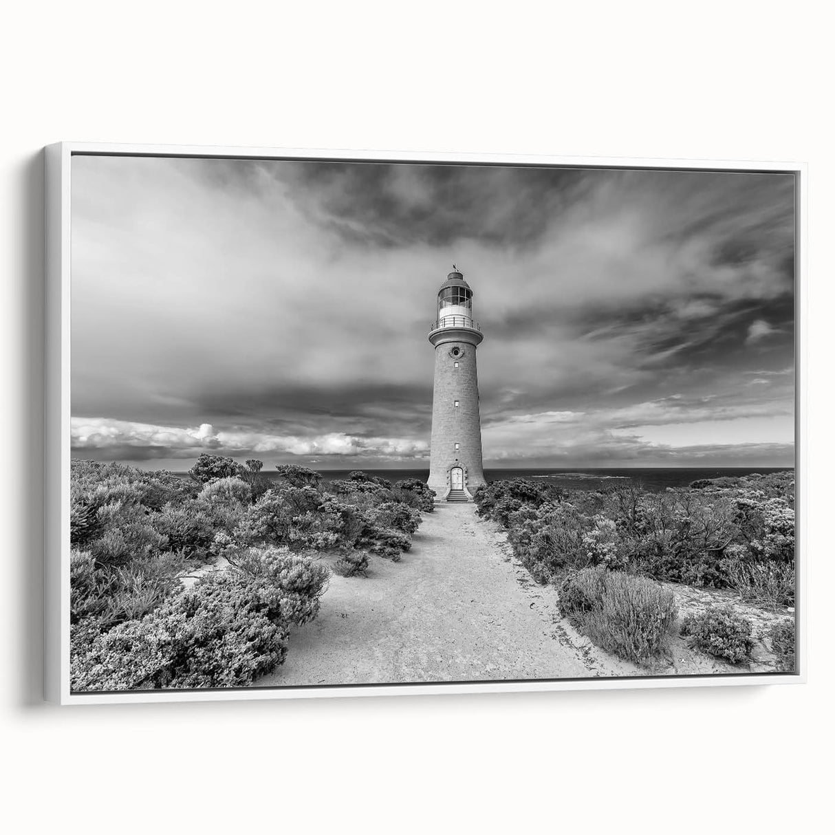 Framed canvas wall art showcasing a stunning cliff landscape design with vibrant colors, perfect for adding a touch of nature to home decor.