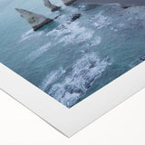 Vibrant rolled canvas artwork showcasing a stunning cliff landscape design, perfect for home decor, featuring rich colors and intricate details, elegantly packaged for delivery.