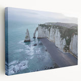 Stretched canvas wall art showcasing a breathtaking cliff landscape design with vibrant colors and intricate details, perfect for enhancing modern home decor.