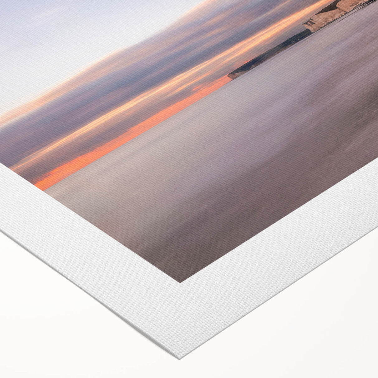 Stunning rolled canvas wall art showcasing a vibrant landscape with cliffs, featuring bold colors and dramatic textures, ideal for modern home decor.