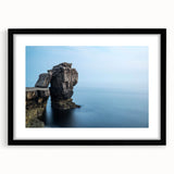 Framed wall art showcasing a stunning landscape of cliffs, featuring a black mat and sleek frame, perfect for modern home decor and interior design enthusiasts.