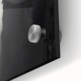 Close-up of a stunning acrylic wall art piece showcasing a vibrant landscape of cliffs, featuring rich colors and intricate details, perfect for modern decor.