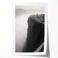 Vibrant landscape wall art print showcasing cliffs against a serene sky, perfect for home decor, rolled for easy framing and display. Ideal for nature enthusiasts.