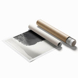 Vibrant rolled print of dramatic cliffs landscape artwork, showcasing rich colors and textures, perfect for enhancing home decor and artistic ambiance.