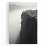 Stretched canvas artwork showcasing a stunning landscape with dramatic cliffs, vibrant colors, and intricate details, perfect for home decor and art enthusiasts.