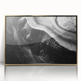 Framed acrylic wall art collection showcasing a vibrant landscapes and cliffs design with gold accents, ideal for modern home decor. Perfect for enhancing living spaces.