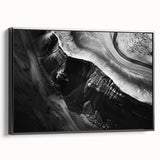 Framed wall art collection showcasing a scenic landscape of cliffs, featuring earthy tones and textured details, ideal for enhancing modern home decor.