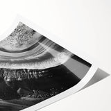 Vibrant rolled print of a stunning cliff landscape, showcasing rich earth tones and dramatic rock formations, ideal for enhancing home decor.