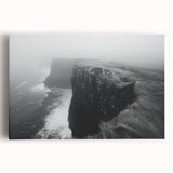 Stretched canvas wall art featuring a vibrant landscape of cliffs under a clear blue sky, ideal for home decor, adding natural beauty and tranquility to any room.