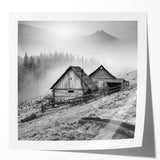 Vibrant countryside landscape wall art print featuring rolling hills and a serene sky, rolled for easy shipping and display in any home decor.