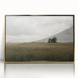 Framed wall art showcasing a vibrant countryside landscape design with a gold-accented frame, perfect for enhancing home decor and adding a touch of elegance.