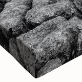 Close-up view of a stretched canvas showcasing a serene countryside landscape wall art design, featuring vibrant green fields, rolling hills, and a clear blue sky, perfect for home decor.