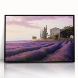 Framed acrylic wall art showcasing a serene countryside landscape design, featuring vibrant colors and intricate details, ideal for enhancing home decor.