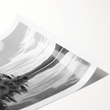 Vibrant countryside landscape wall art print showcasing lush green fields and a serene blue sky, rolled for easy shipping and display. Perfect for home decor.