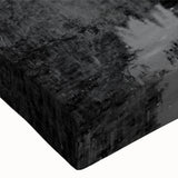 Close-up of a stretched canvas showcasing a vibrant countryside landscape design, featuring lush greenery and rolling hills, ideal for home decor. This wall art adds a serene touch to any interior space.