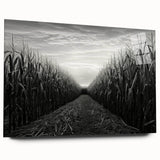 Acrylic glass wall art featuring a stunning countryside landscape design with vibrant colors, capturing serene rolling hills and fields, perfect for home decor.