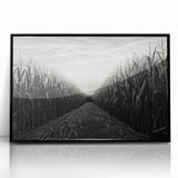 Framed acrylic wall art showcasing a picturesque countryside landscape with vibrant colors, perfect for adding a touch of nature-inspired decor to any room.