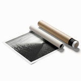 Vibrant countryside landscape wall art print showcasing rolling hills and a serene sunset, rolled for easy display and shipping, perfect for home decor.