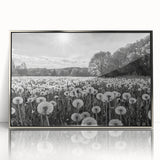 Framed acrylic wall art showcasing a serene countryside landscape, featuring vibrant green fields, rolling hills, and a clear blue sky, enhancing home decor with a touch of nature.