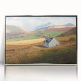 Framed acrylic wall art collection showcasing a serene countryside landscape with vibrant colors and intricate details, enhancing home decor with a touch of nature.