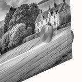 Vibrant country-side landscape wall art collection featuring acrylic and glass textures, showcasing lush green fields and serene blue skies, perfect for home decor.